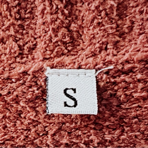 ANRABESS Women's Oversized Sweaters Crewneck Long Sleeve Fuzzy Maroon Sweater - Picture 5 of 5